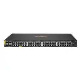 HPE Aruba 6100 48G Class4 PoE 4SFP+ 370W Switch - Commutateur - Géré - 48 x 10 - 100 - 1000 (PoE+) + 4 x ... (JL675AABB)_1